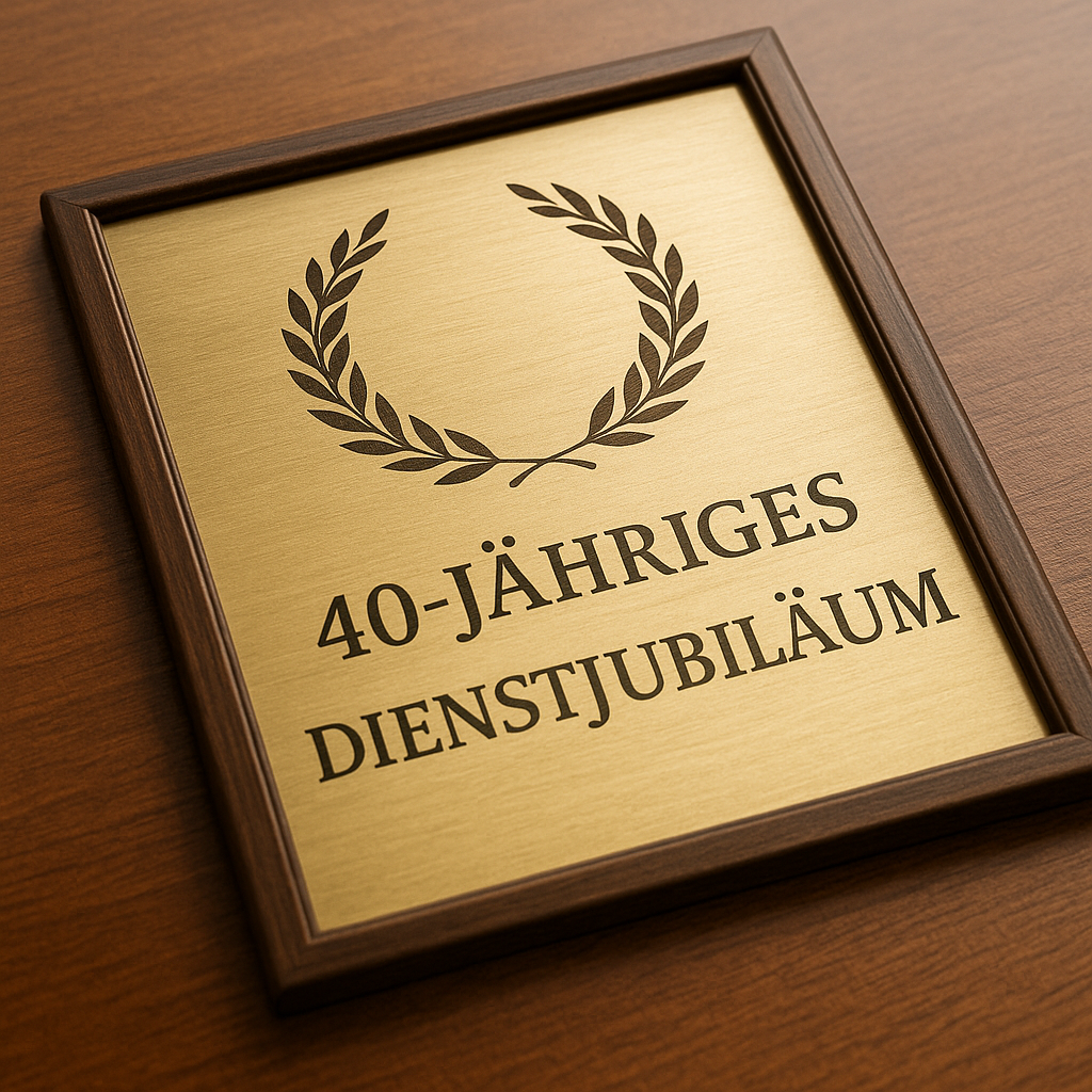 40-jähriges Dienstjubiläum