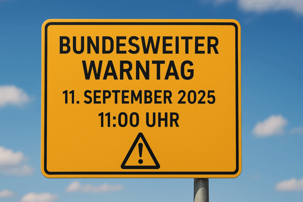 Bundesweiter Warntag am 11. September 2025