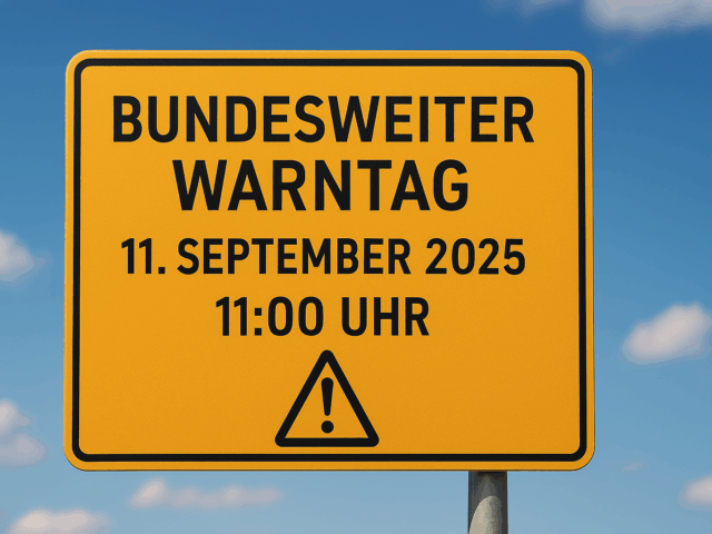 Bundesweiter Warntag am 11. September 2025