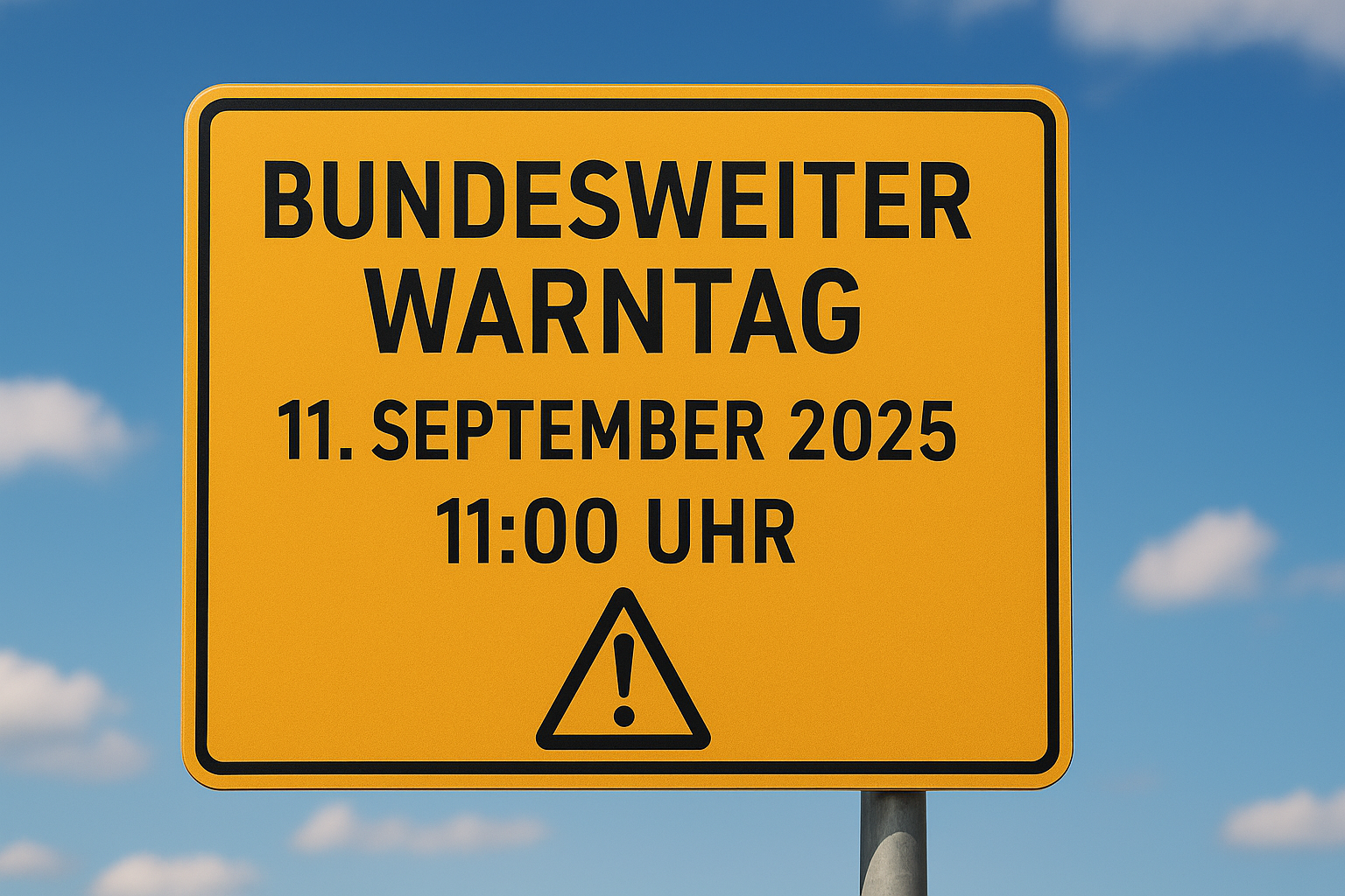 Bundesweiter Warntag am 11. September 2025