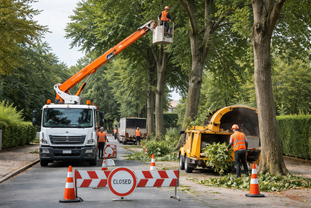 Baumpflegearbeiten in der Broistedter Straße am 02.02.2026
