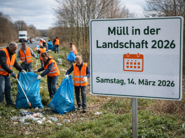 Müll in der Landschaft 2026 – Samstag, 14. März