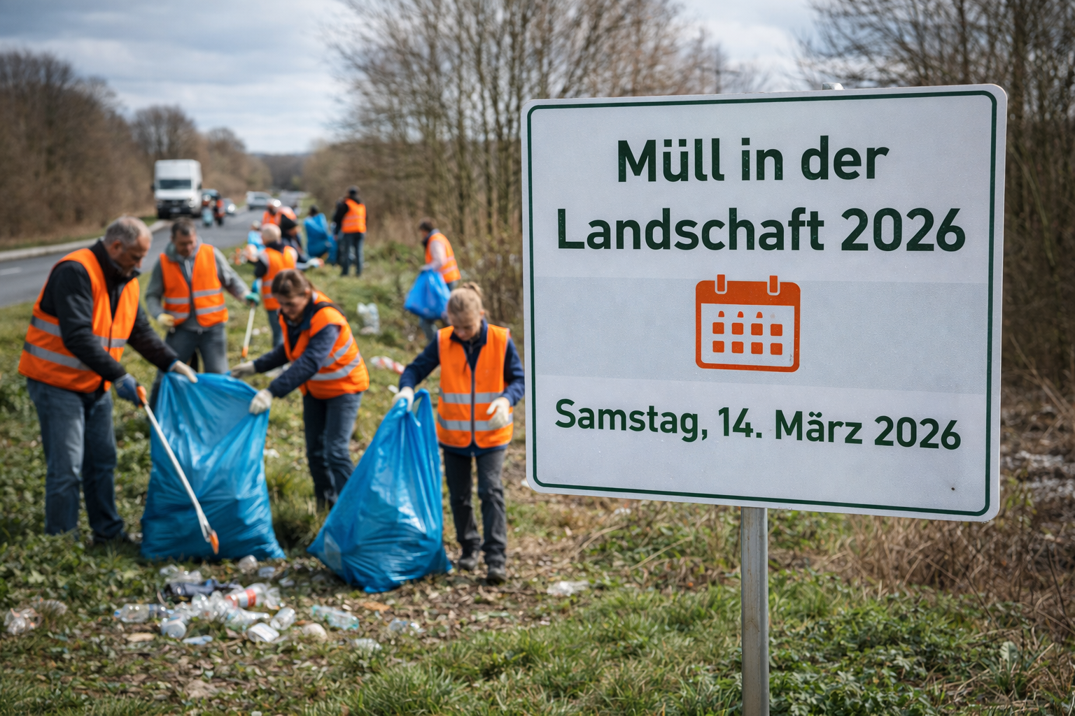 Müll in der Landschaft 2026 – Samstag, 14. März