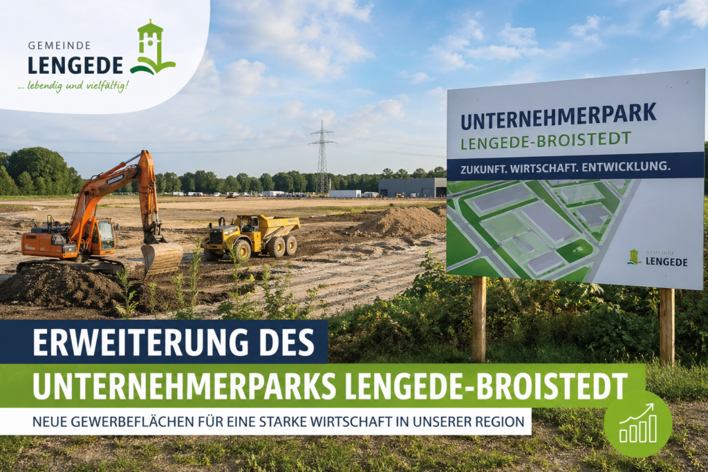 Erweiterung des Unternehmerparks in Lengede: Neue Gewerbeflächen entstehen in Broistedt