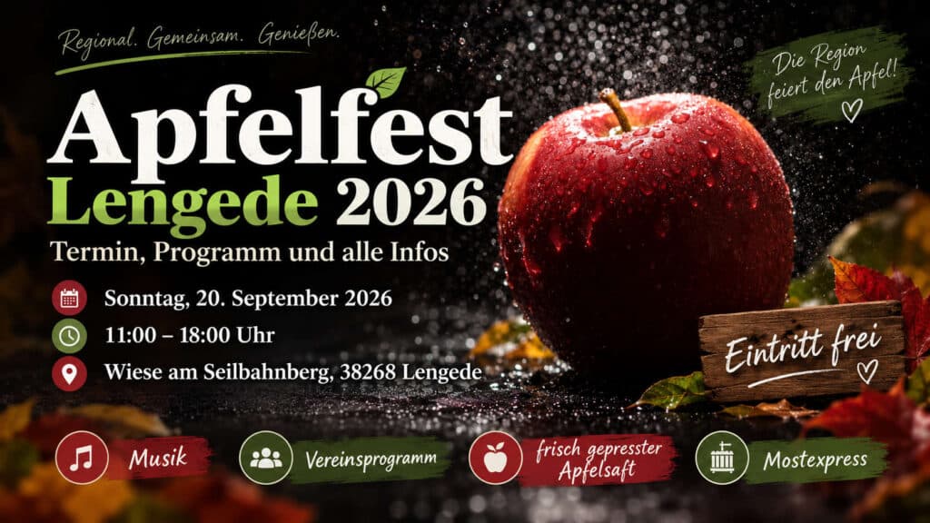 Apfelfest Lengede 2026: Die Draufsänger sorgen für musikalisches Highlight